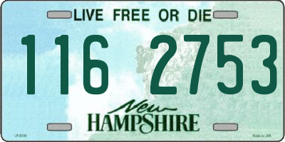 NH license plate 1162753
