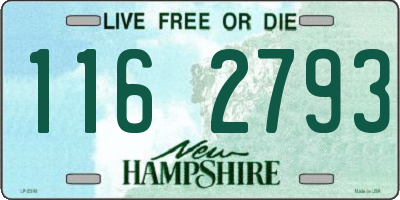 NH license plate 1162793