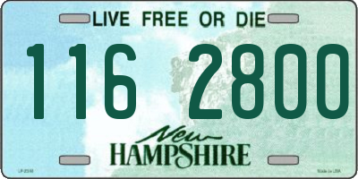 NH license plate 1162800