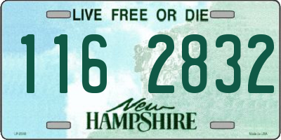 NH license plate 1162832