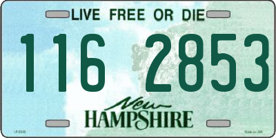 NH license plate 1162853