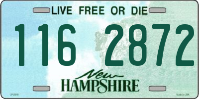 NH license plate 1162872