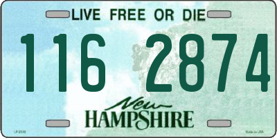 NH license plate 1162874