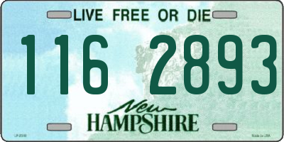 NH license plate 1162893