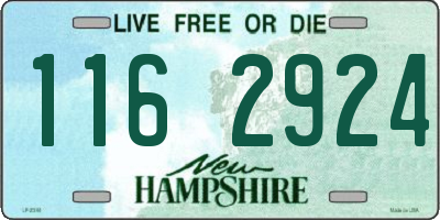 NH license plate 1162924