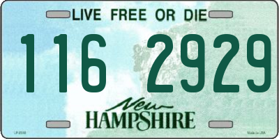 NH license plate 1162929