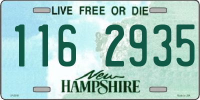 NH license plate 1162935
