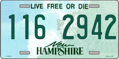 NH license plate 1162942