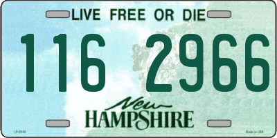 NH license plate 1162966