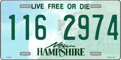 NH license plate 1162974