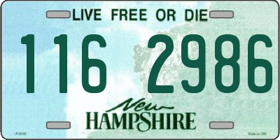 NH license plate 1162986