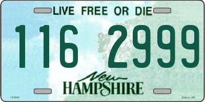 NH license plate 1162999