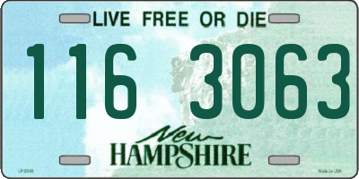 NH license plate 1163063