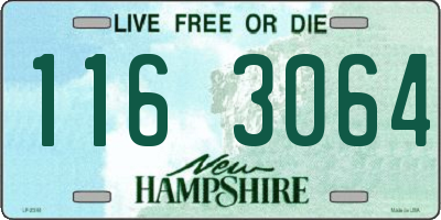 NH license plate 1163064