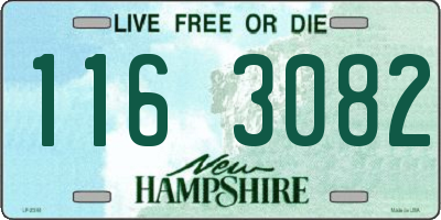 NH license plate 1163082