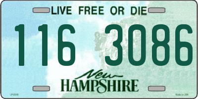 NH license plate 1163086