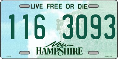 NH license plate 1163093