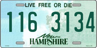 NH license plate 1163134