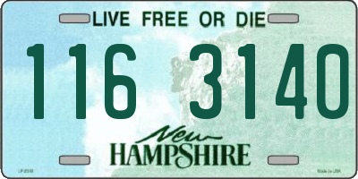 NH license plate 1163140