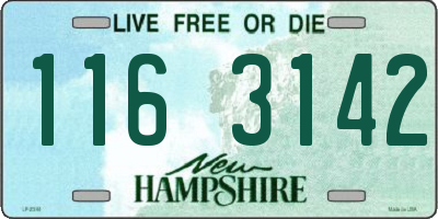 NH license plate 1163142