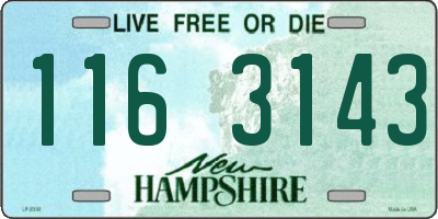 NH license plate 1163143