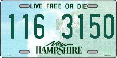 NH license plate 1163150