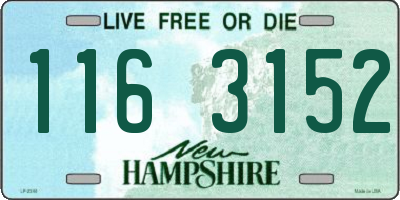 NH license plate 1163152