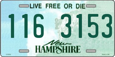 NH license plate 1163153