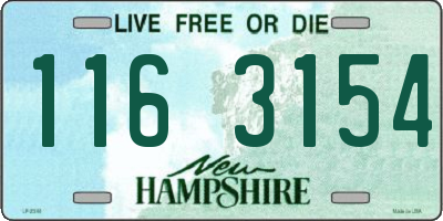NH license plate 1163154