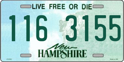 NH license plate 1163155