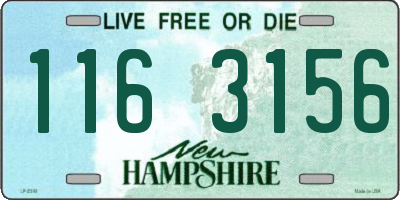 NH license plate 1163156