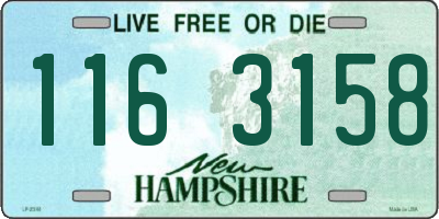 NH license plate 1163158