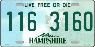 NH license plate 1163160