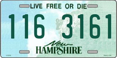 NH license plate 1163161