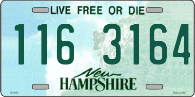NH license plate 1163164