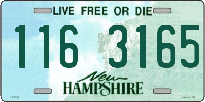 NH license plate 1163165