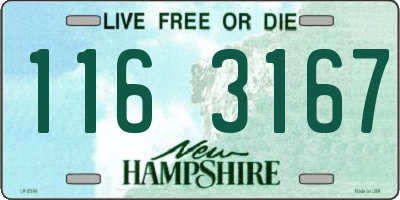 NH license plate 1163167