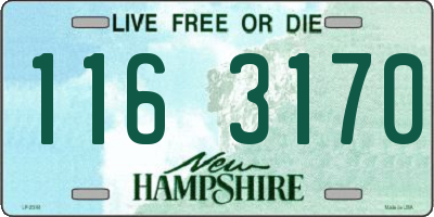 NH license plate 1163170
