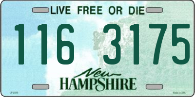 NH license plate 1163175
