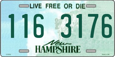 NH license plate 1163176