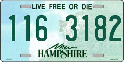 NH license plate 1163182