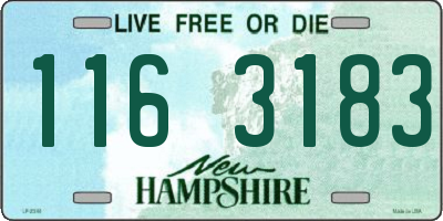 NH license plate 1163183