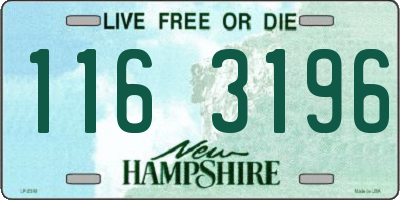 NH license plate 1163196