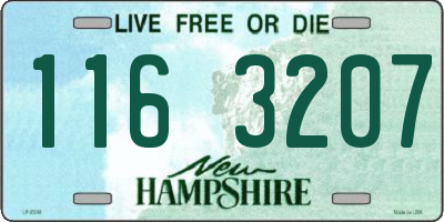 NH license plate 1163207