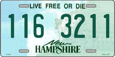 NH license plate 1163211