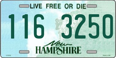 NH license plate 1163250