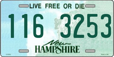 NH license plate 1163253