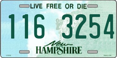 NH license plate 1163254