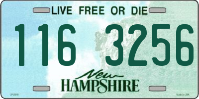 NH license plate 1163256