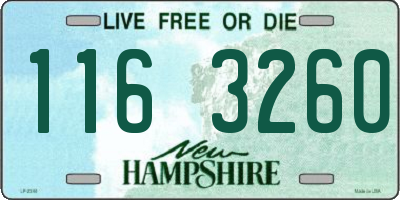 NH license plate 1163260